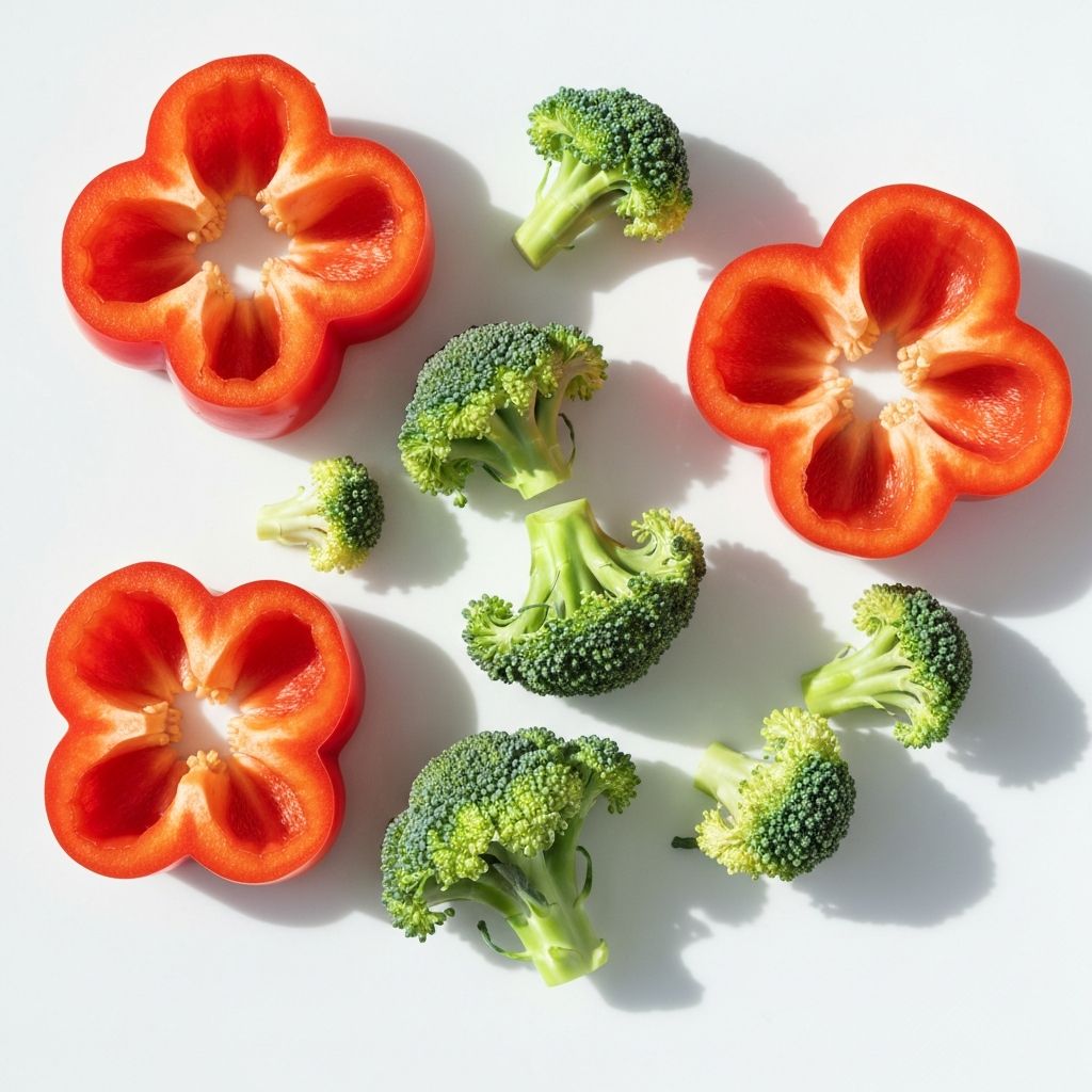 Paprika und Brokkoli